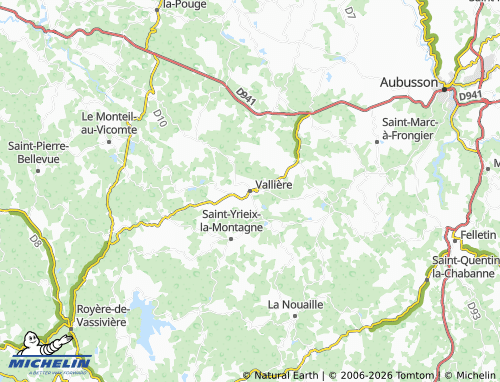 Mapa MICHELIN Vallière - ViaMichelin