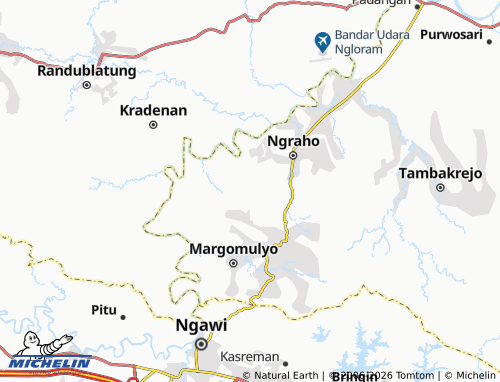MICHELIN Sugih Waras map - ViaMichelin