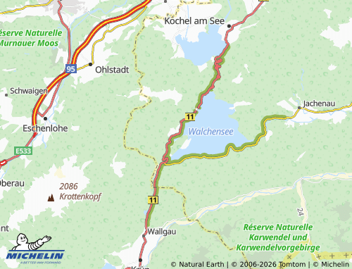 Mappa MICHELIN Walchensee - ViaMichelin