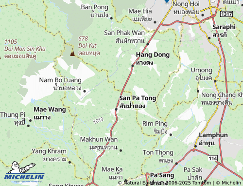 MICHELIN San Klang map - ViaMichelin