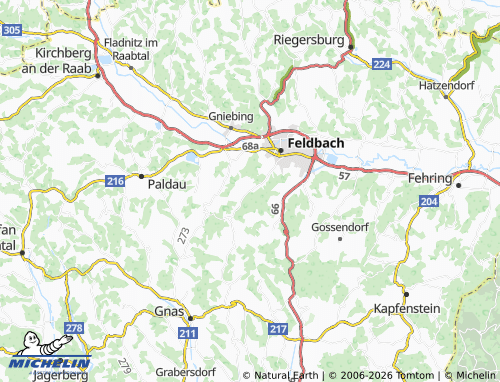 MICHELIN Oedt bei Feldbach map - ViaMichelin