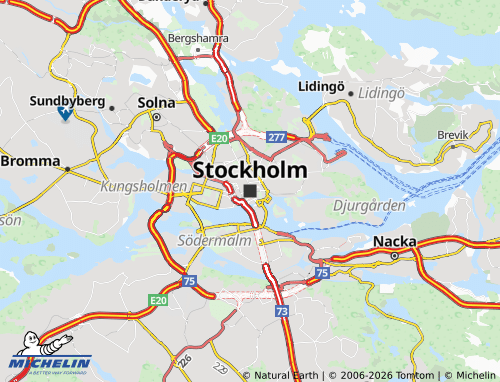 Mappa MICHELIN Stoccolma - ViaMichelin
