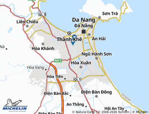 MICHELIN Cẩm Lệ map - ViaMichelin