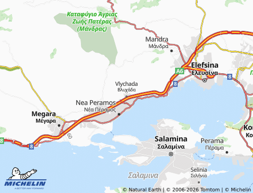 Carte MICHELIN Vlychada - ViaMichelin