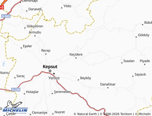 Mappa MICHELIN Keçidere - ViaMichelin