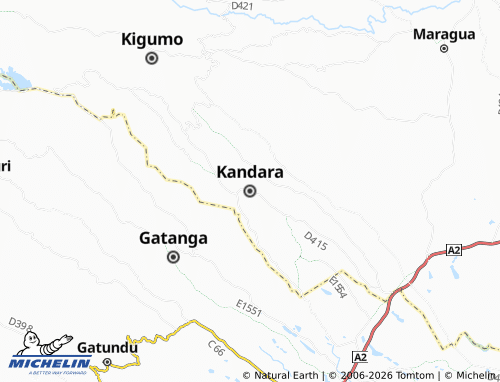 MICHELIN Kandara map - ViaMichelin