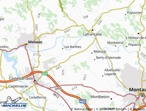 MICHELIN Labastide-du-Temple map - ViaMichelin