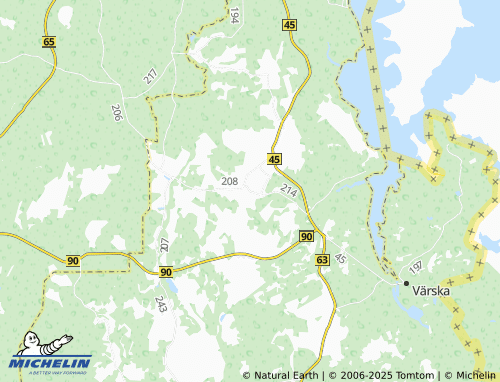 MICHELIN Usinitsa map - ViaMichelin