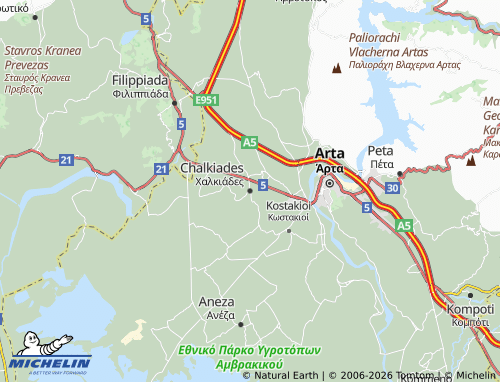 MICHELIN Chalkiades map - ViaMichelin