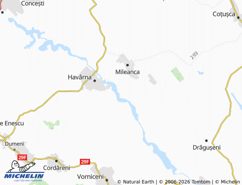 MICHELIN Tătărășeni map - ViaMichelin