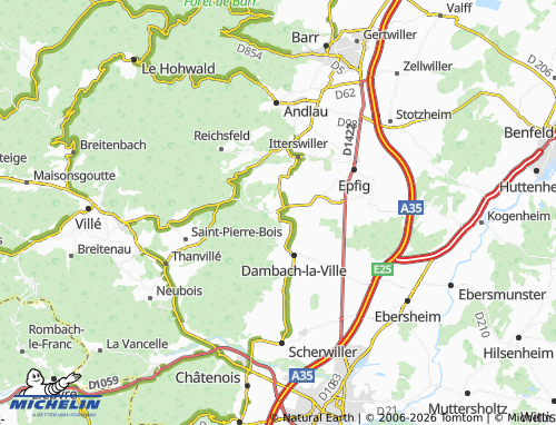 Mapa MICHELIN Blienschwiller - ViaMichelin