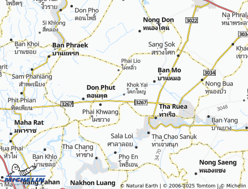 MICHELIN Khok Yai map - ViaMichelin