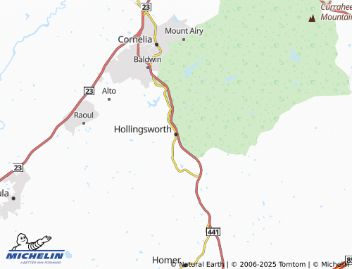 MICHELIN Hollingsworth map - ViaMichelin