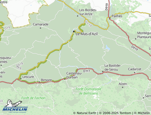 MICHELIN Allières map - ViaMichelin
