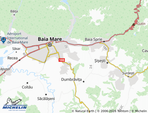 Mappa MICHELIN Satu Nou De Sus - ViaMichelin