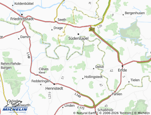 Mappa MICHELIN Bergewöhrden - ViaMichelin
