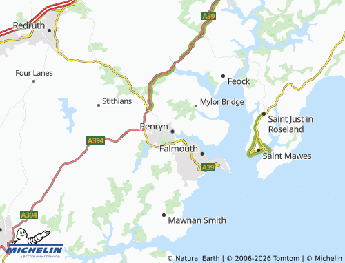 MICHELIN Penryn map - ViaMichelin