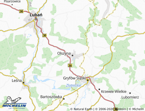 Mappa MICHELIN Olszyna - ViaMichelin