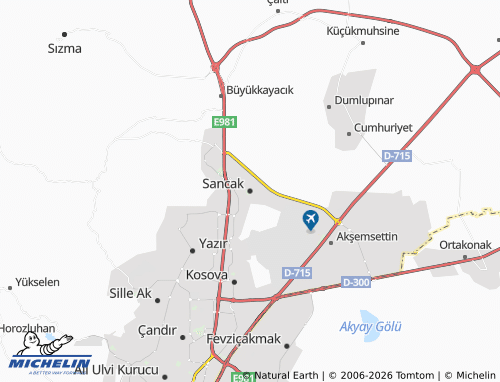 Mappa MICHELIN Sancak - ViaMichelin