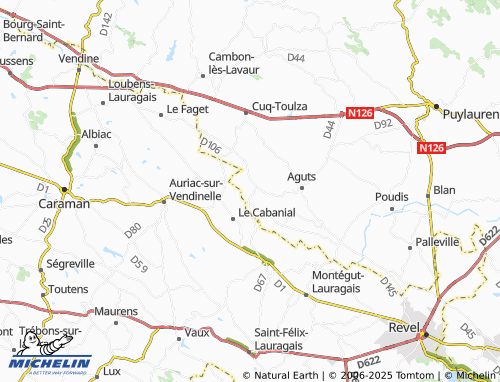 MICHELIN-Landkarte Mouzens - ViaMichelin