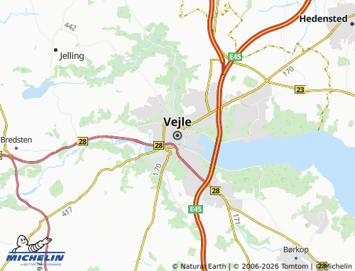 Kaart MICHELIN Vejle - ViaMichelin