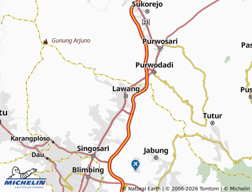 MICHELIN-Landkarte Lawang - ViaMichelin
