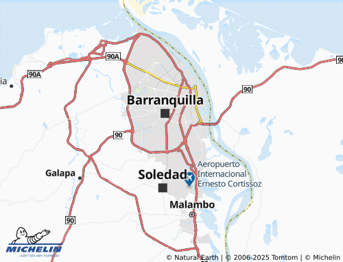 MICHELIN La Magdalena map - ViaMichelin