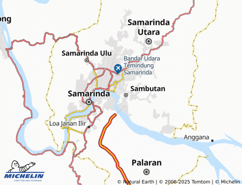 MICHELIN Sungai Dama map - ViaMichelin