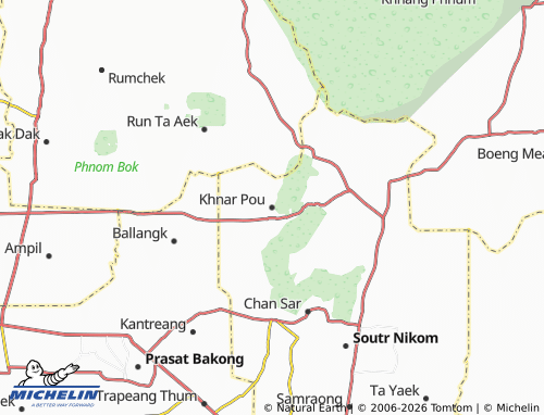 Mapa MICHELIN Khnar Pou - ViaMichelin