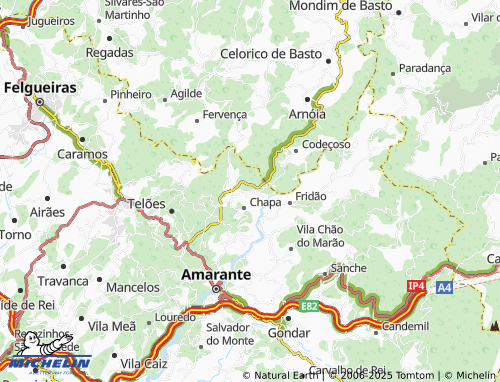 MICHELIN Aguilhão map - ViaMichelin