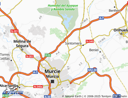 MICHELIN Urbanización Cantalar map - ViaMichelin