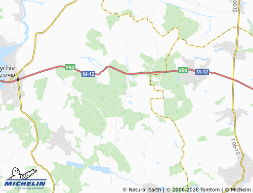 MICHELIN Maidan-Verbetskyi map - ViaMichelin