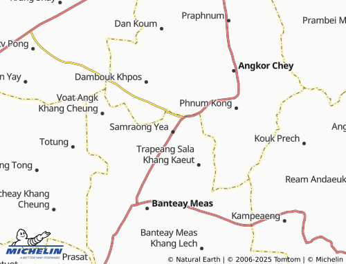 Carte MICHELIN Samraong Yea - ViaMichelin