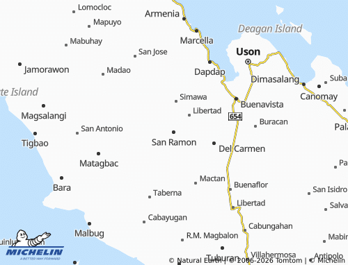 Mappa MICHELIN San Ramon - ViaMichelin