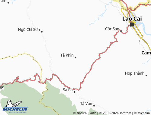 Mapa MICHELIN Tả Phìn - ViaMichelin