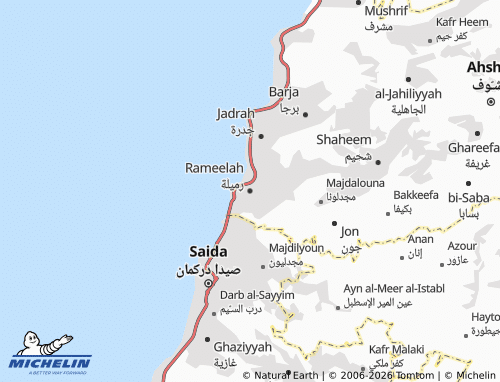 Mapa MICHELIN Rameelah - ViaMichelin
