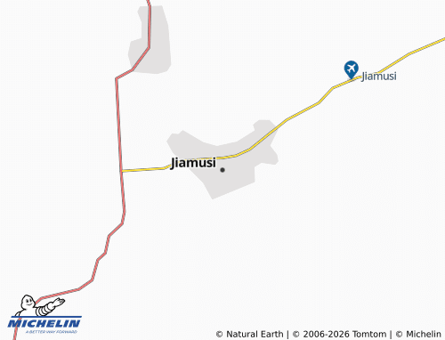 MICHELIN Jiamusi map - ViaMichelin