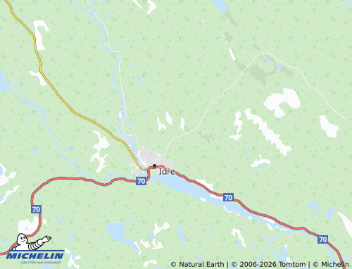 Mappa MICHELIN Fjällfotens Stugby - ViaMichelin