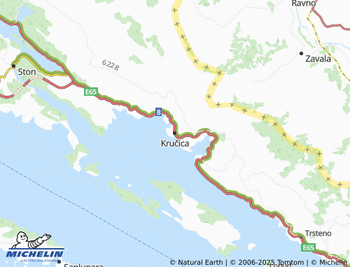 MICHELIN Kručica map - ViaMichelin
