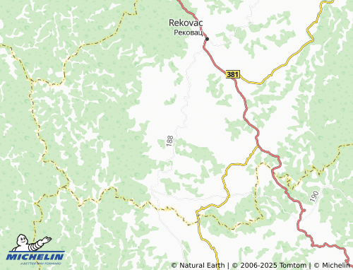 MICHELIN Sibnica map - ViaMichelin