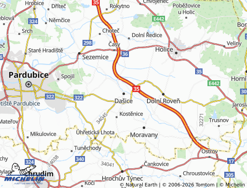 Mappa MICHELIN Dašice - ViaMichelin