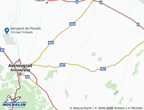 MICHELIN Izbeglii map - ViaMichelin