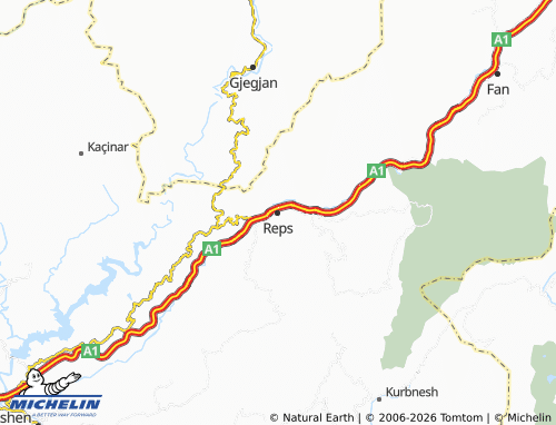 MICHELIN Reps map - ViaMichelin
