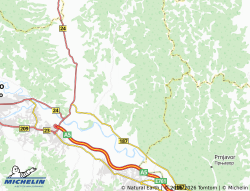 MICHELIN-Landkarte Leševo - ViaMichelin