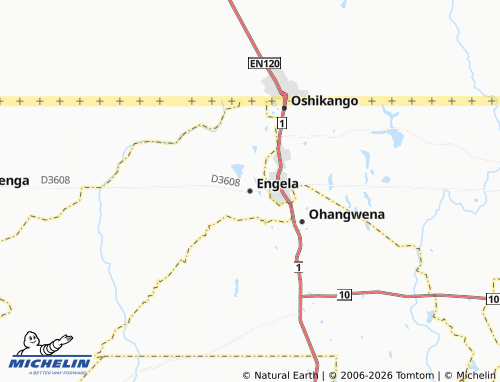 MICHELIN Engela map - ViaMichelin
