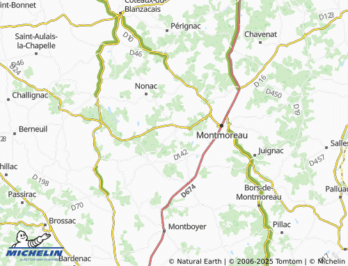 MICHELIN-Landkarte Courgeac - ViaMichelin