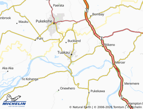 Mapa MICHELIN Tuakau - ViaMichelin