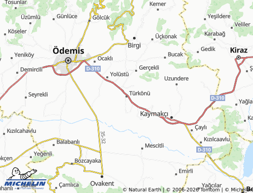MICHELIN Türkönü map - ViaMichelin