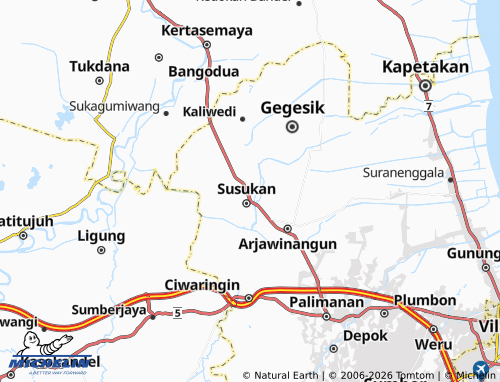 MICHELIN Rawagatel map - ViaMichelin