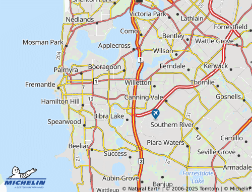 MICHELIN Murdoch map - ViaMichelin